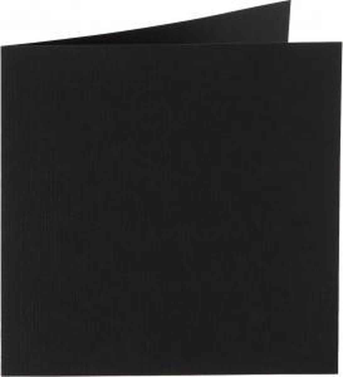 Papicolor Enveloppen & Kaarten Vierkant Ravenzwart (5stuks)