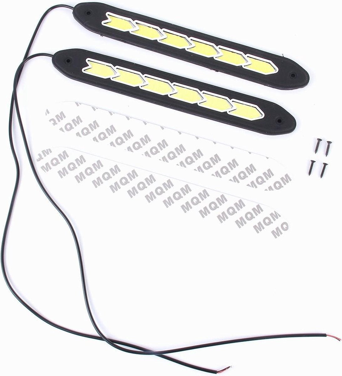2 STUKS 10 W 1000LM 6000K Wit licht COB LED-dagrijverlichting