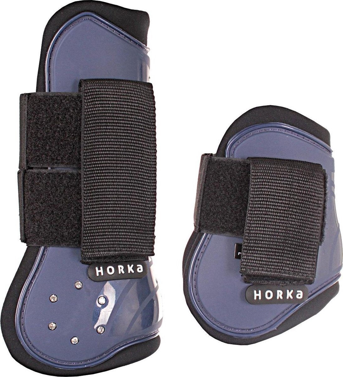 Horka Beenbeschermersset Strass Pvc Grijsblauw 4-delig Maat L