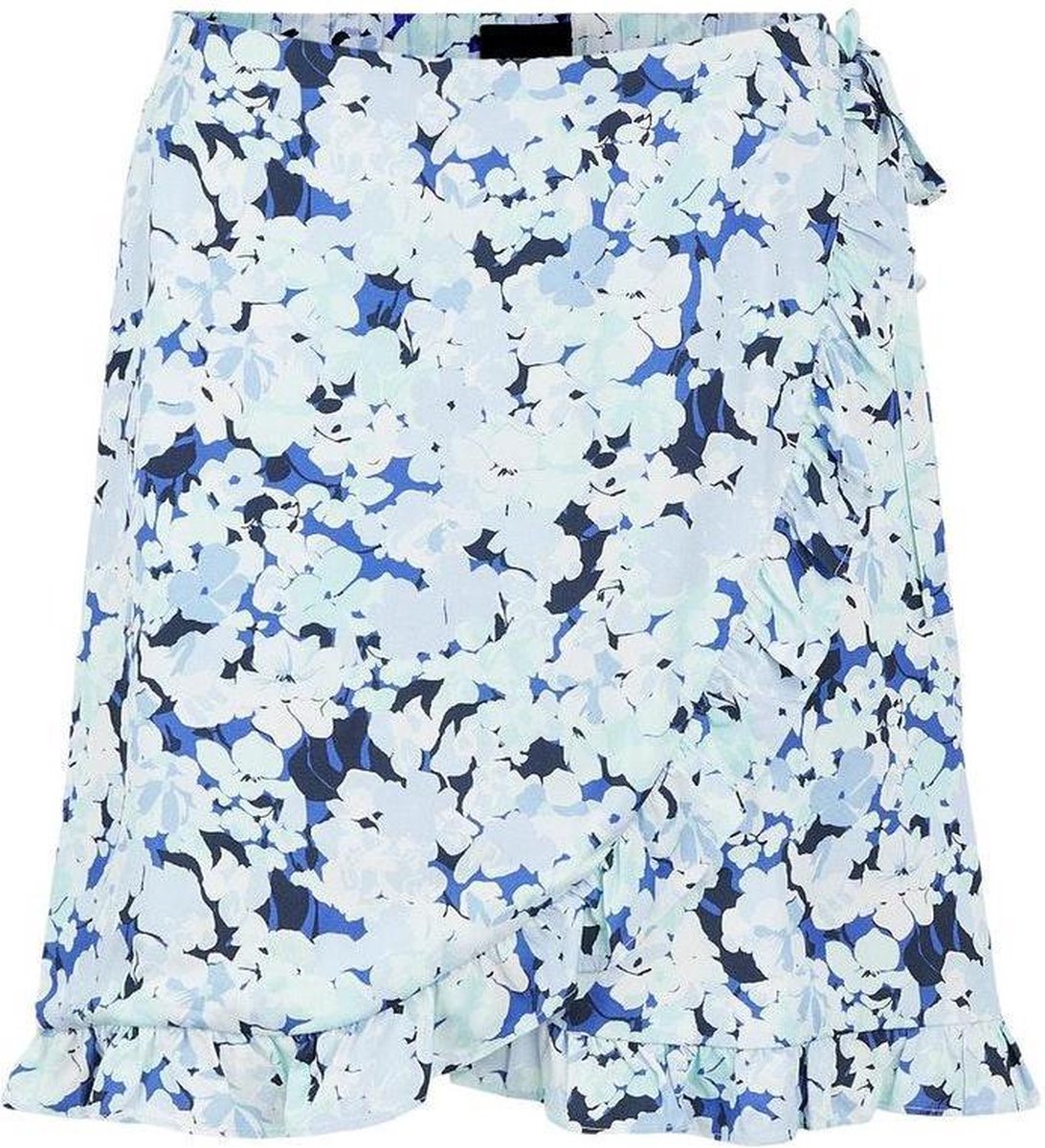 Pctina Mw Wrap Skirt 17113615 Vista Blue/flower