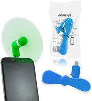 Mini usb ventilator blauw