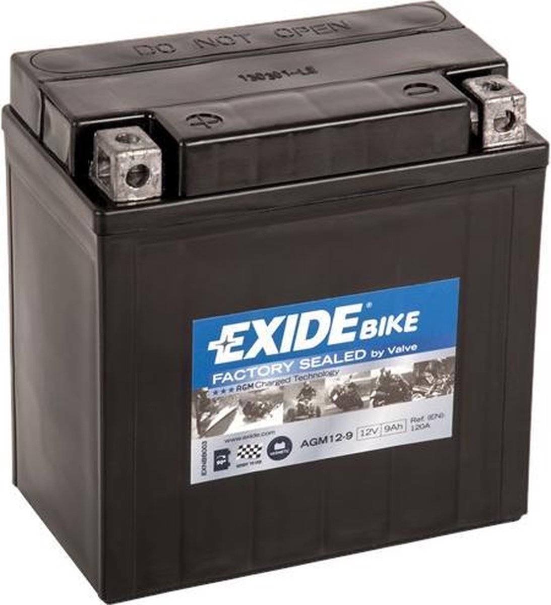 Exide Motor Accu Agm Sealed Onderhoudsvrij 12V 9Ah 135X75X136