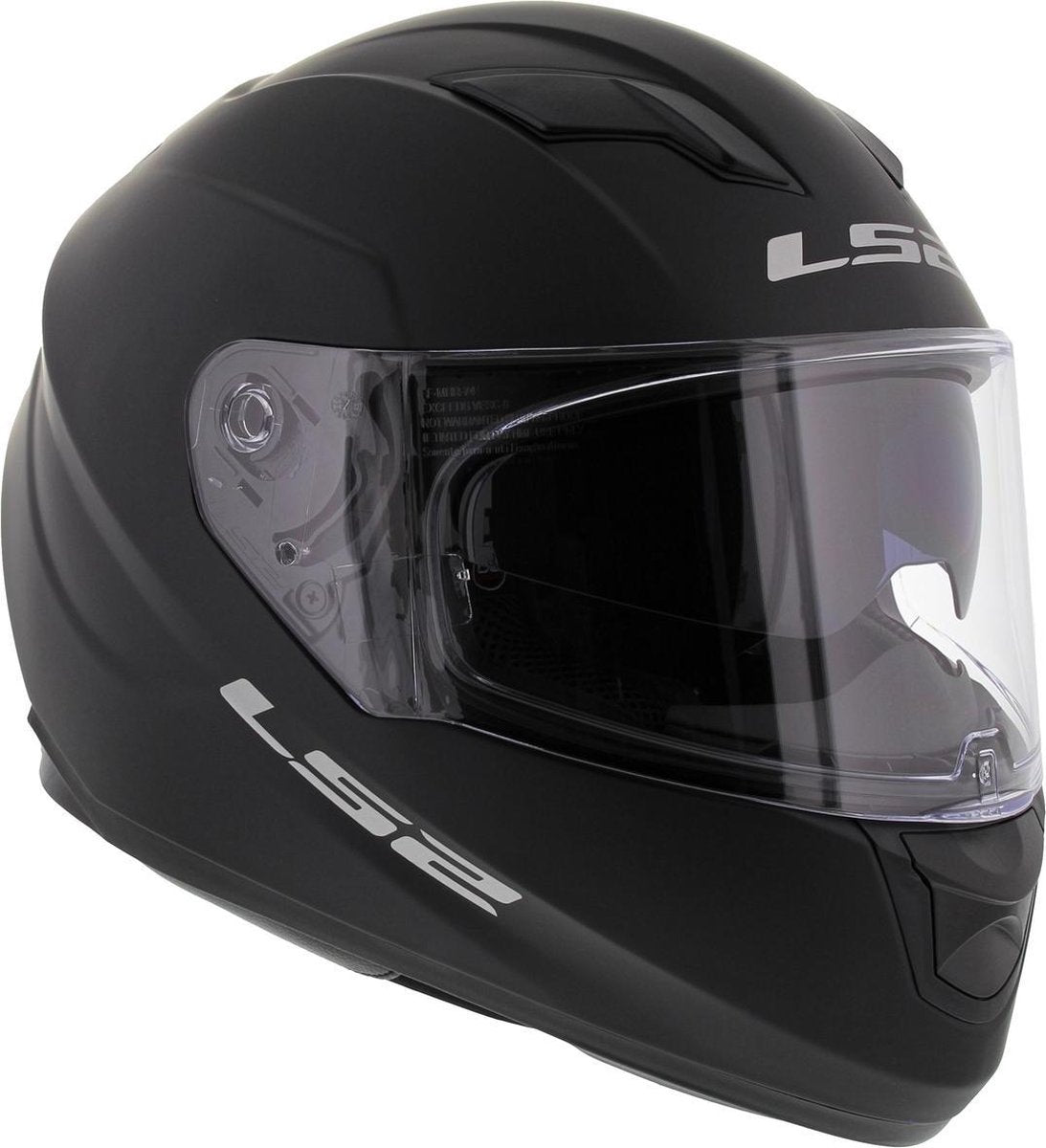 LS2 FF320 Stream mat zwart XXL Motorhelm Scooterhelm