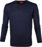 Suitable Merino Trui O-neck Navy - maat XXL