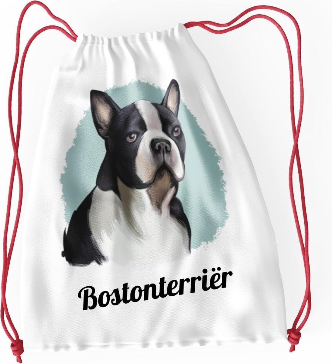 Bostonterriër rug tas met je eigen naam