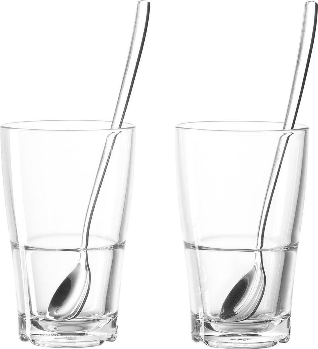 Leonardo Senso Latte Machiatto glazen - transparant - 4 delig