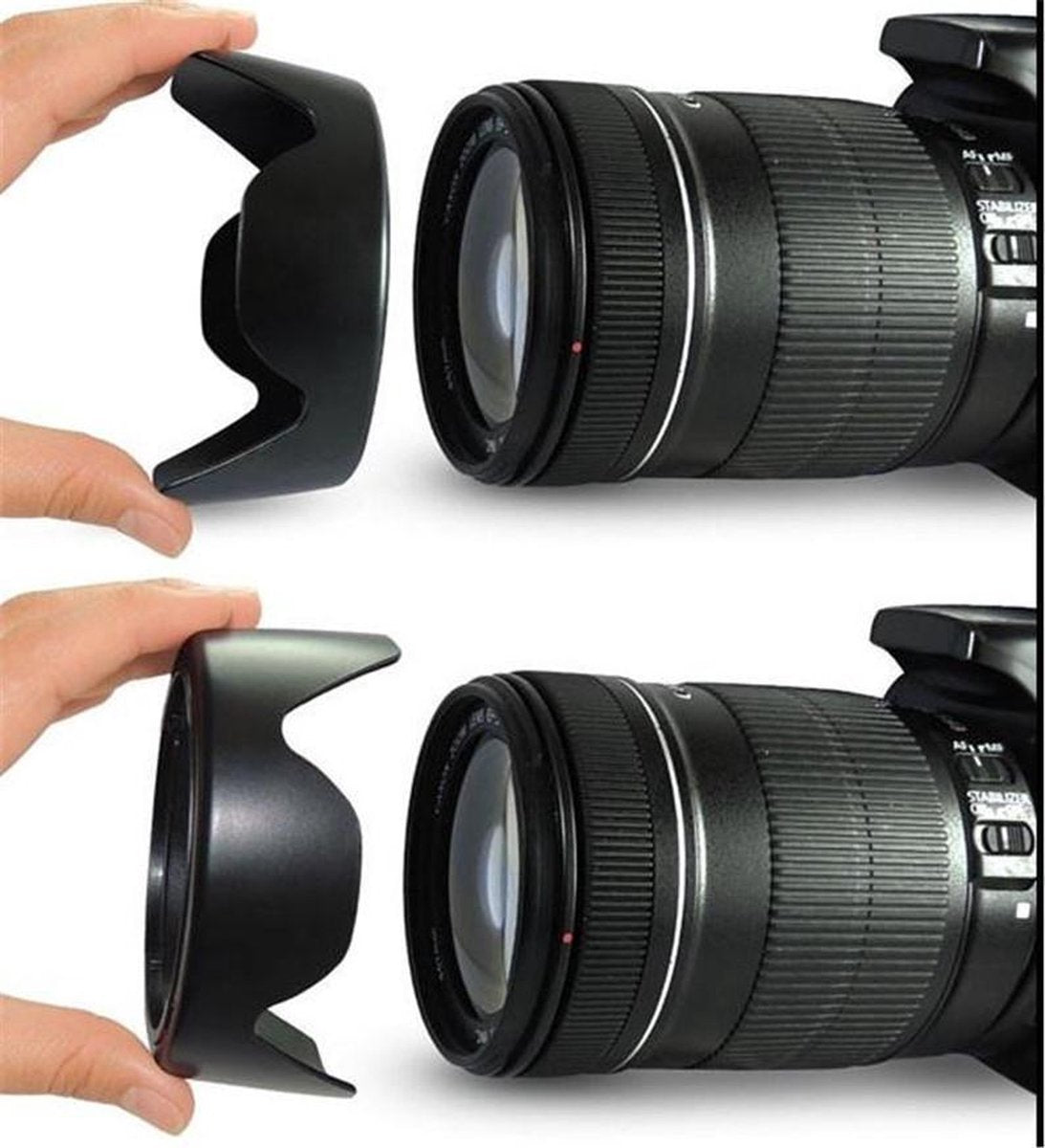Camera Zonnekap voor Canon 550D/ 600D/ 650D/ 700D/ 60D