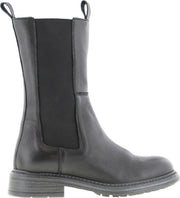 Tango | Cate 20-a  black leather high chelsea boot - black sole | Maat: 39
