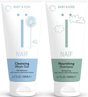Naïf - voordeelverpakking - natuurlijke baby wasgel & shampoo - 2 x 200 ml