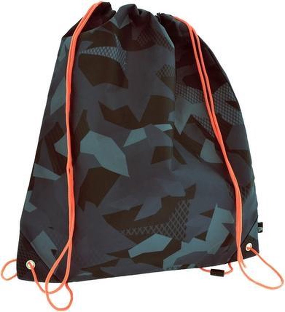 Kangaro Sporttas Xtremestrong - met camouflage bedrukking en nylon sluitkoorden - 38x43