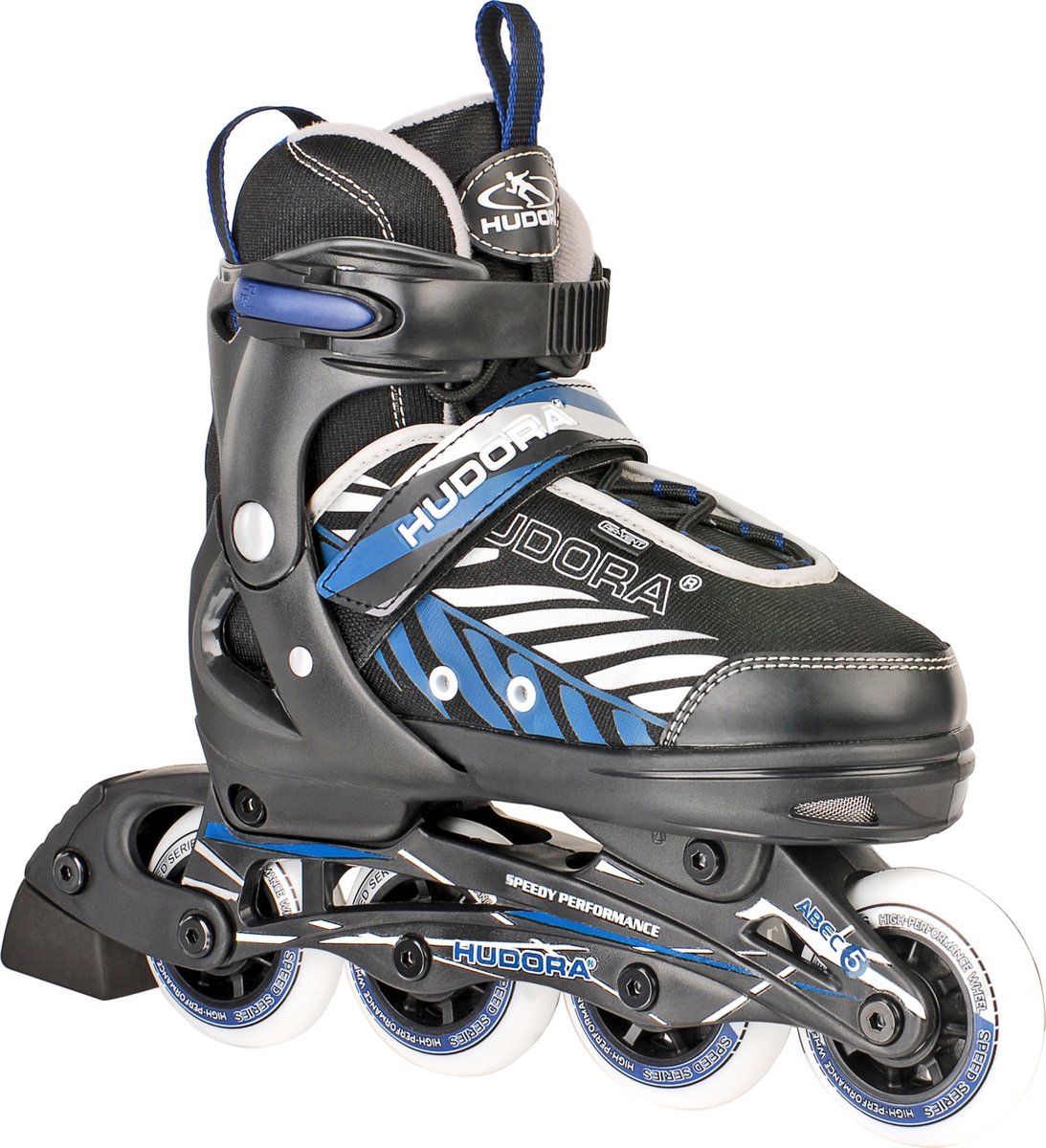 Hudora Kinder inline skates Leon Blauw - Zwart maat 33-36