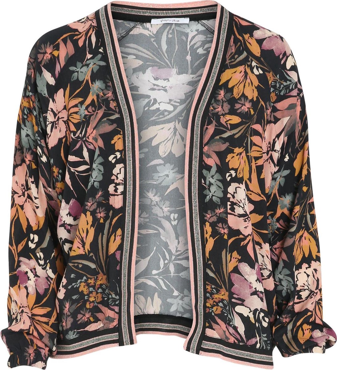 Bomberjack Divine in viscose met bloemenprint Oeko-tex