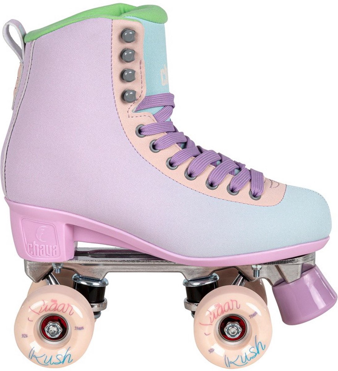 Chaya Rolschaatsen - Maat 37Kinderen en volwassenen - paars - roze - blauw - groen
