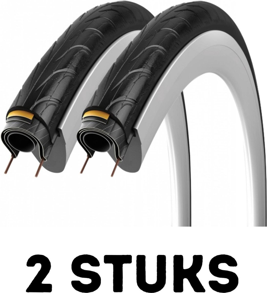 Fietsband - Buitenband - Set van 2 - E-Rando 28 inch (40-622) zwart