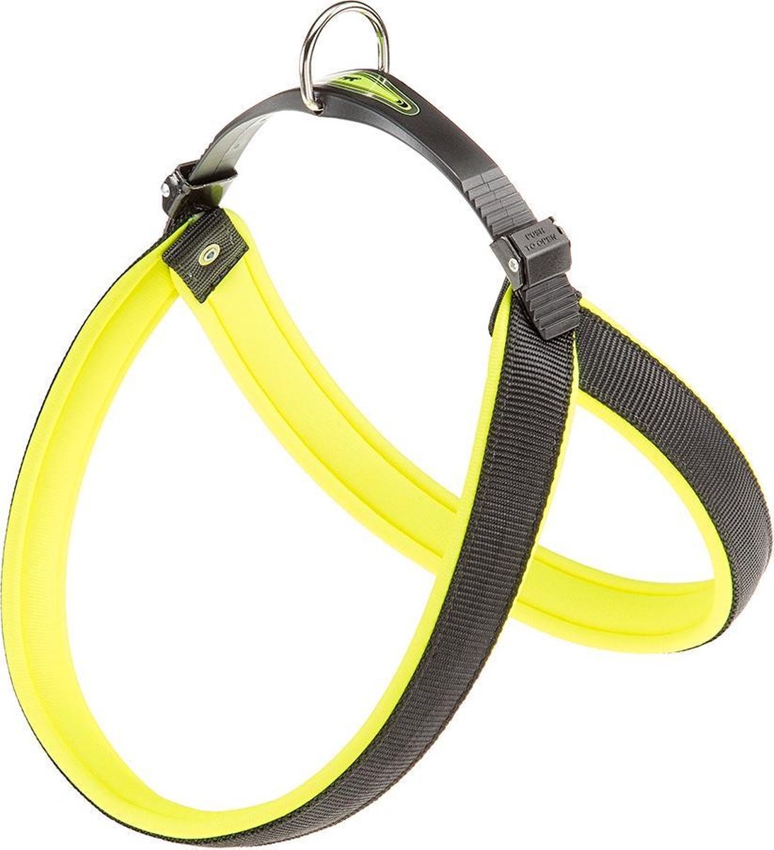 Ferplast Hondentuigje Agila Fluo-7 63 / 71 Cm Nylon Geel