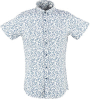 Dstrezzed blauw slim fit stretch overhemd - valt kleiner - Maat S