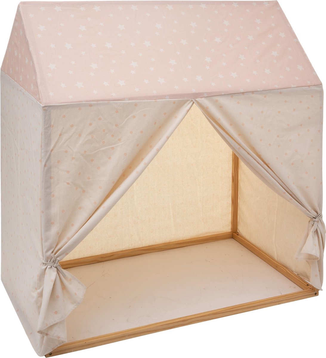 Tentdoek voor speeltent meisje - zonder frame - Kinderkamer  - 116 x 126 - Zacht roze