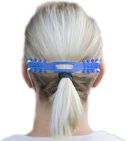 FlexiEar® Blauw | Mondkapjes houder | Voorkomt irritatie en pijn | Achter op het hoofd | Houdt uw mondkapje strak | Meer bescherming tegen afzakken | Persoonlijke bescherming middelen | Earbuddies | Earsavers | Earsaver