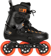 Powerslide Zoom Rental 100 Inlineskates - Maat 39/40 - Unisex - zwart/oranje