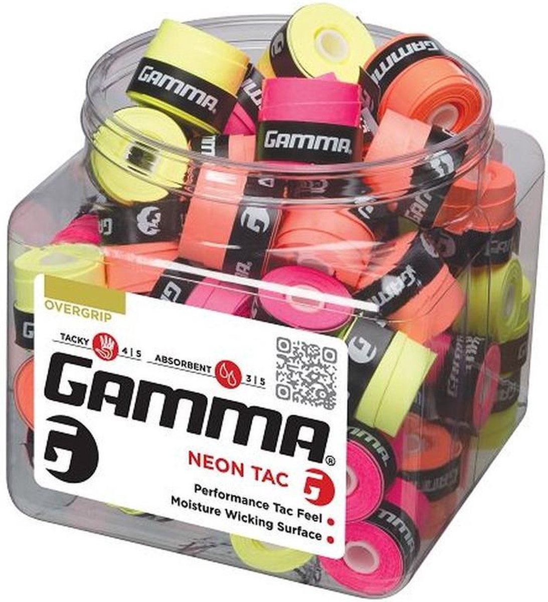 Gamma Overgrip Neon Tac Refill 60 (assorted)