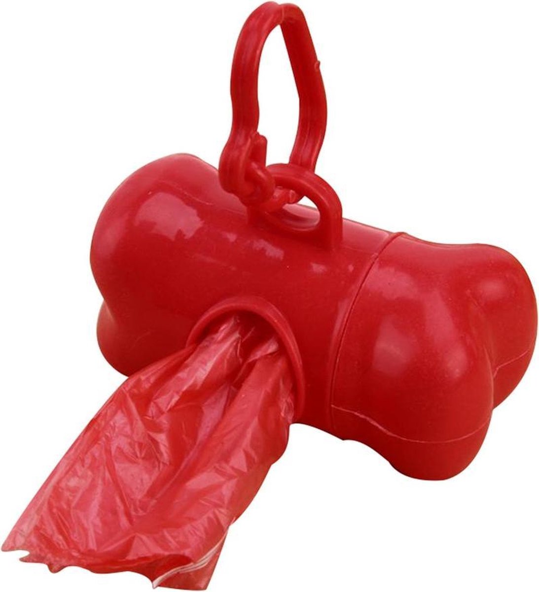Hondenpoepzakjes houder 2 stuks – Poepzakjes houder – Hondenpoepzakjes dispenser – Met 30 poepzakjes - Rood