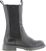 Tango | Cate 20-a  black leather high chelsea boot - black sole | Maat: 40