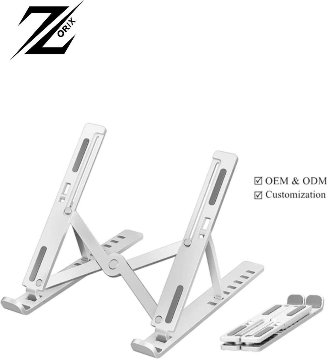 ZORIX®-Verstelbare Ergonomische Laptop/Notebook Standaard Universeel  - Lichtgewicht laptop Apple Macbook Pro/Air