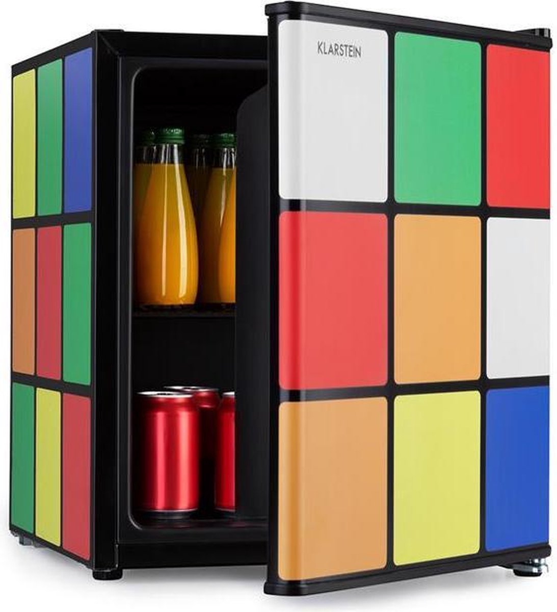 Klarstein Solve koelkast minibar 48 liter - Compacte afmetingen - 39 dB - 80s Retrodesign