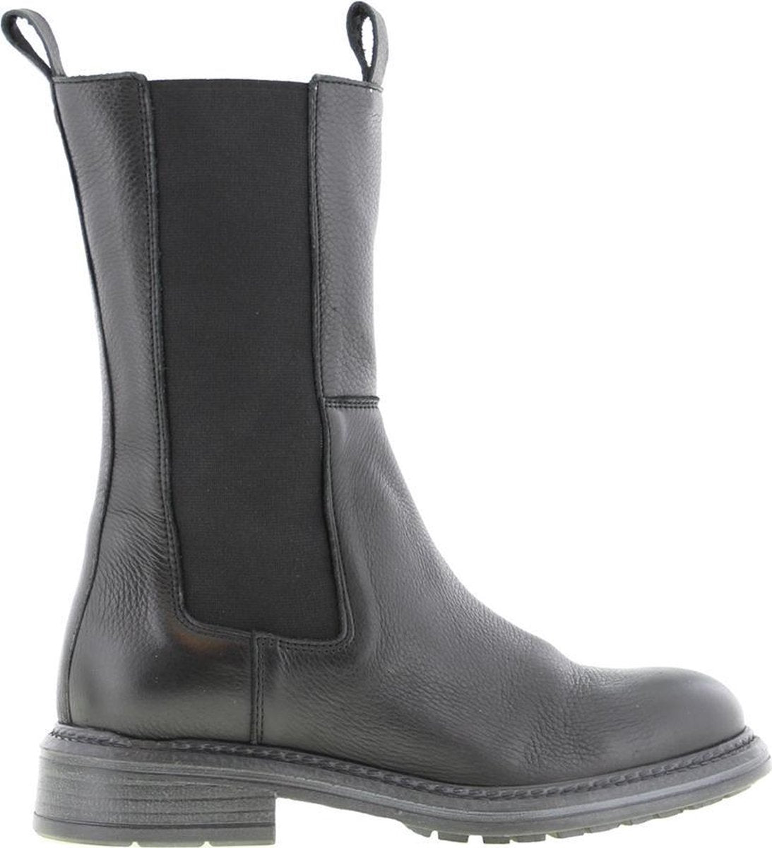 Tango | Cate 20-a  black leather high chelsea boot - black sole | Maat: 38