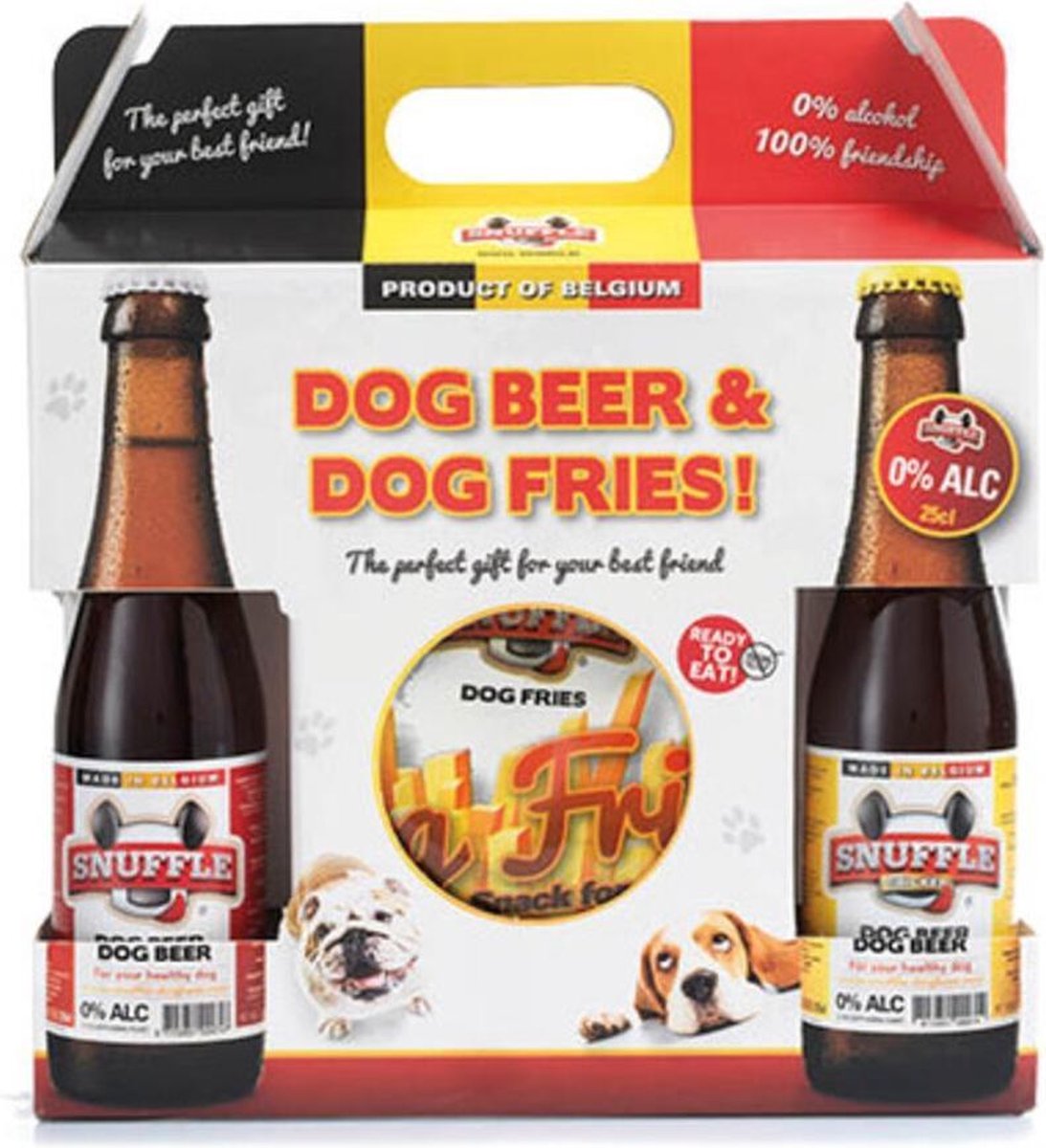 Snuffle Giftbox Hondenbier en Hondenfrieten