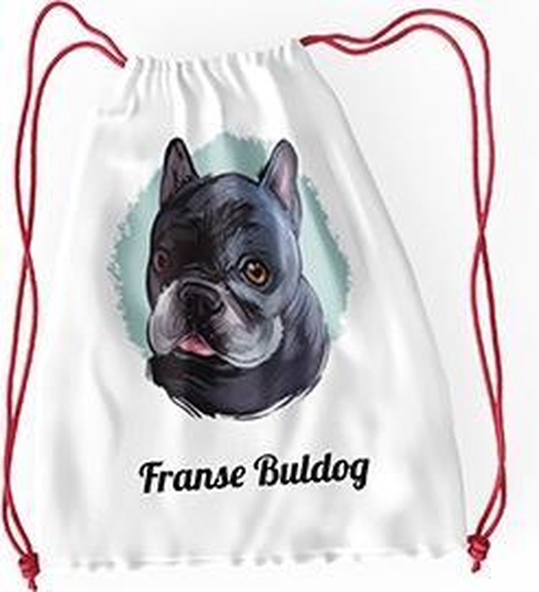 Franse Buldog color rugzak met je eigen naam