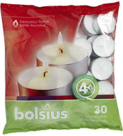 Bolsius - Theelichten - 30 stuks - 4 branduren