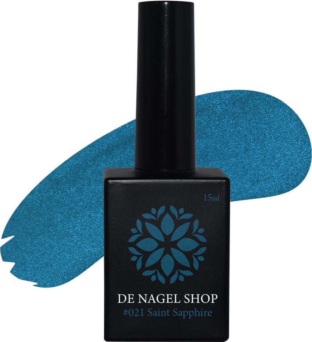 Blauwe glitter gel nagellak - 15ml - Gelnagels Nagellak -  Saint Sapphire 021 - De Nagel Shop