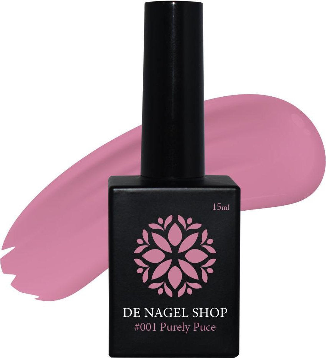 Roze gel nagellak - Purely Puce 001  Gel nagellak - 15ml  15ml - De Nagel Shop - Gelnagels Nagellak