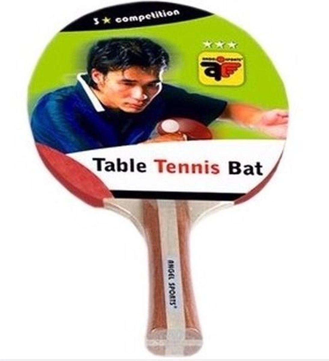 4x Tafeltennis batjes 3 sterren - Ping pong bats - Kinderspeelgoed - Buitenspeelgoed