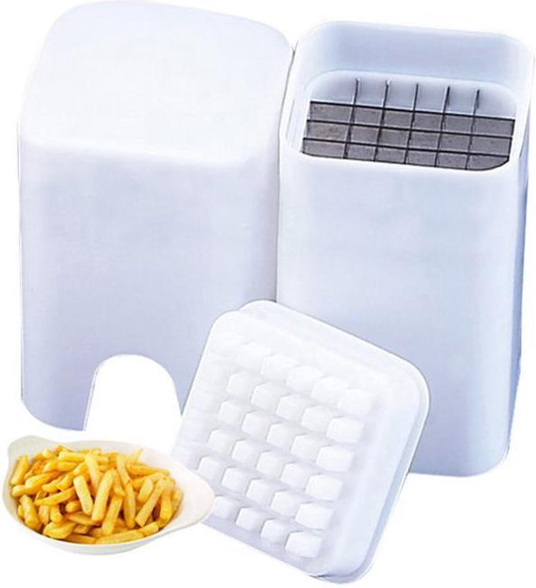 Life-is-Licious Frietsnijder Patatsnijder RVS Messen 2 stuks - PREMIUM - Incl. levering