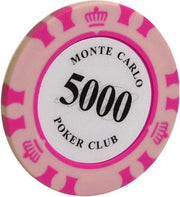 5 stuk Professionele Upscale Klei Casino Texas Poker Chips 14G waarde 5000