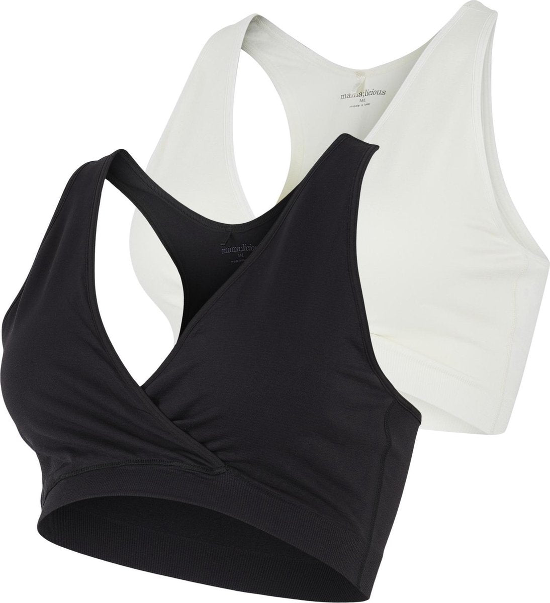 MAMA.LICIOUS MLCROSSY BRA 2-PACK NF O. A. NOOS Dames Beha - Maat M/L