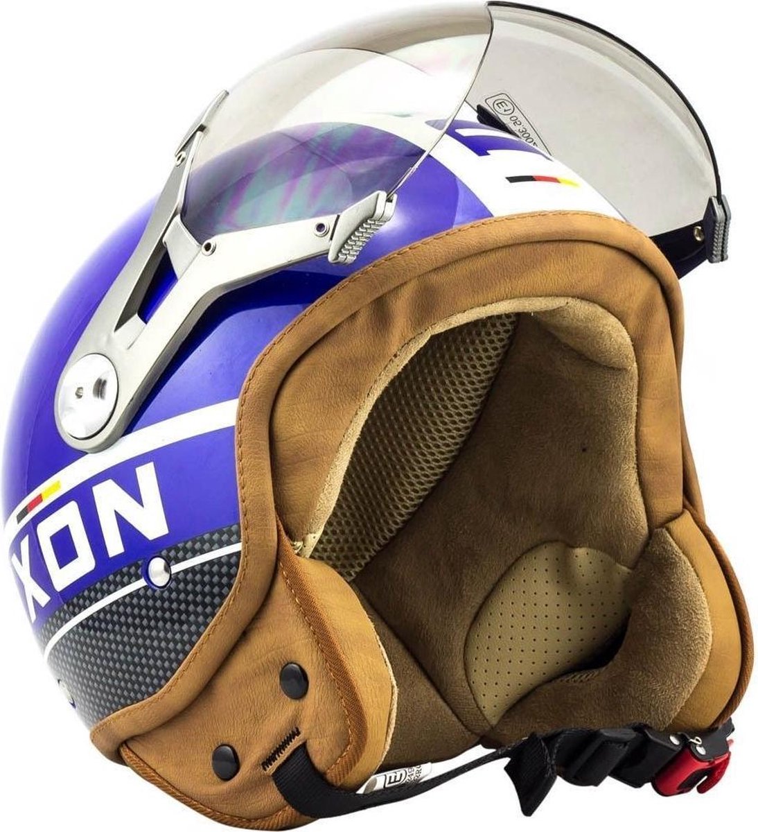 SOXON SP-326 PLUS Blauw jethelm S Small 55-56cm hoofdomtrek