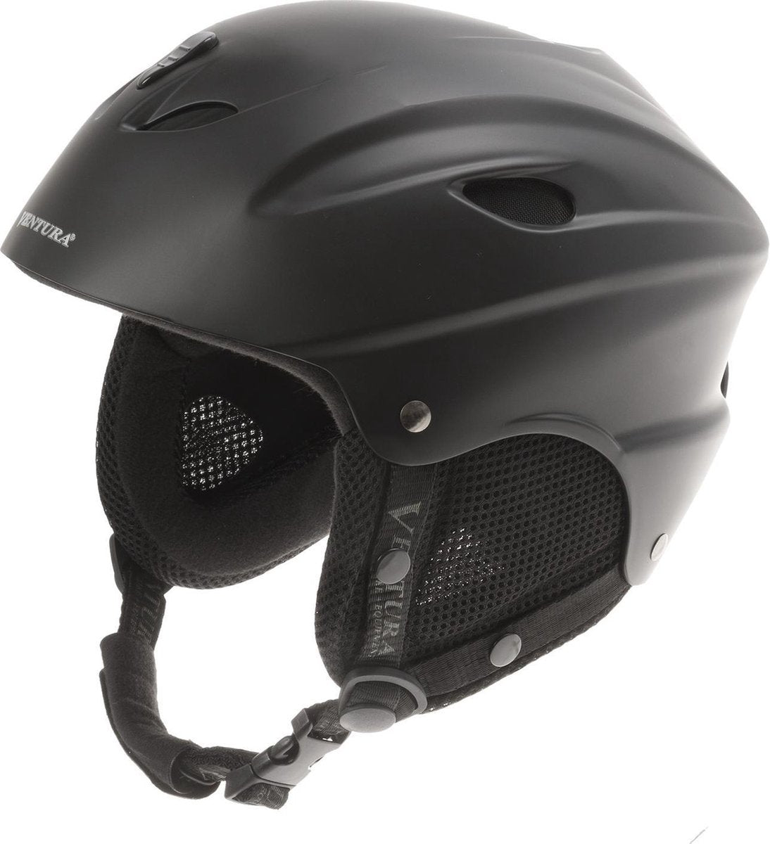 Ventura Skihelm Mat Zwart Maat 55/58 Cm
