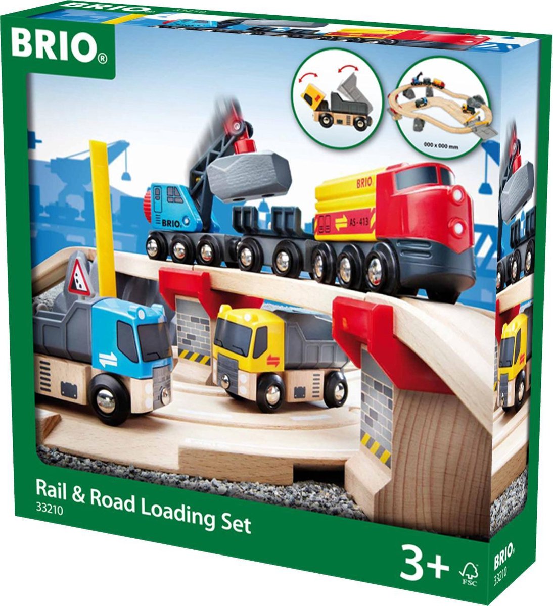 BRIO Spoor en weg transportset - 33210