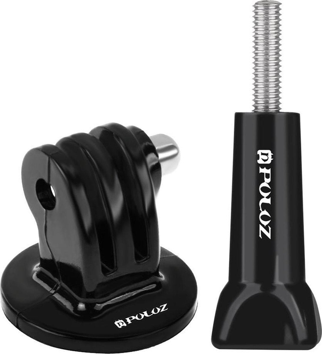 Tripod Mount + Schroef Lang Set voor Gopro en Andere Actiecamera's | Zwart / Black