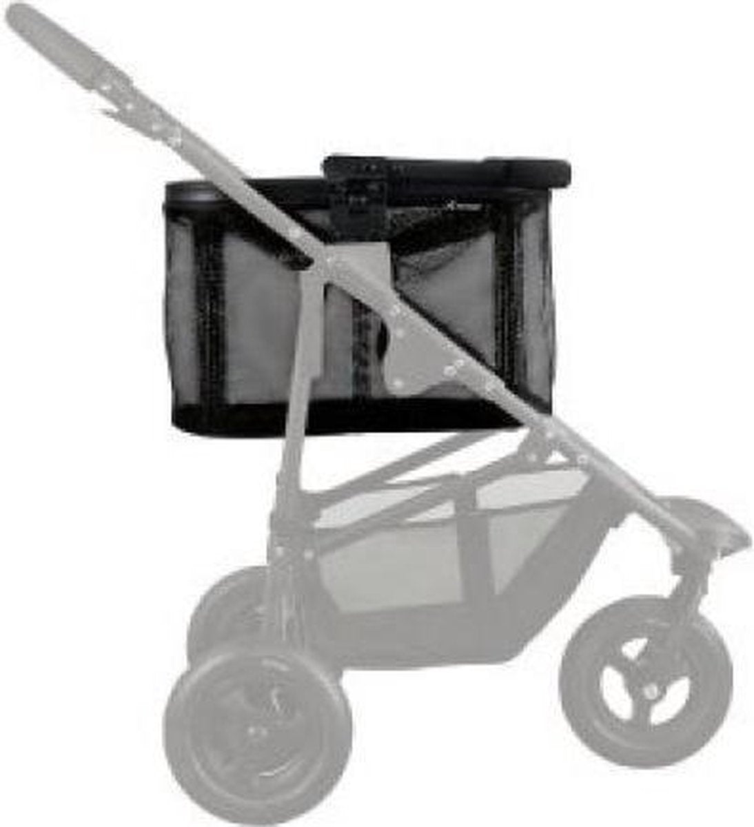Airbuggy multi basket hondenbuggy mesh zwart 48x30x30 cm
