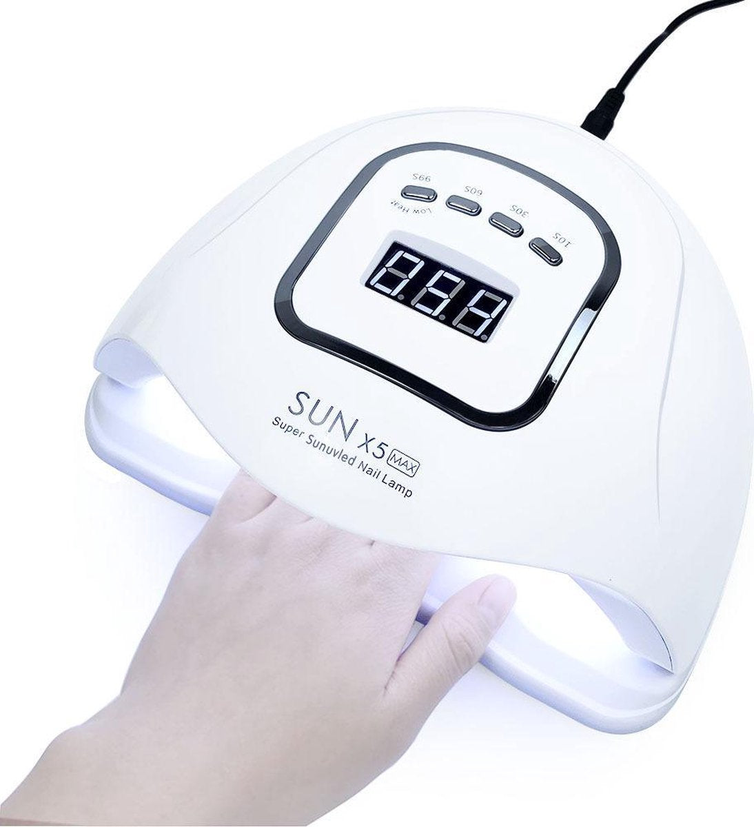 Sun X5 Max Nagellamp UV Lamp 80 Watt 45 Leds - WIT - Nageldroger