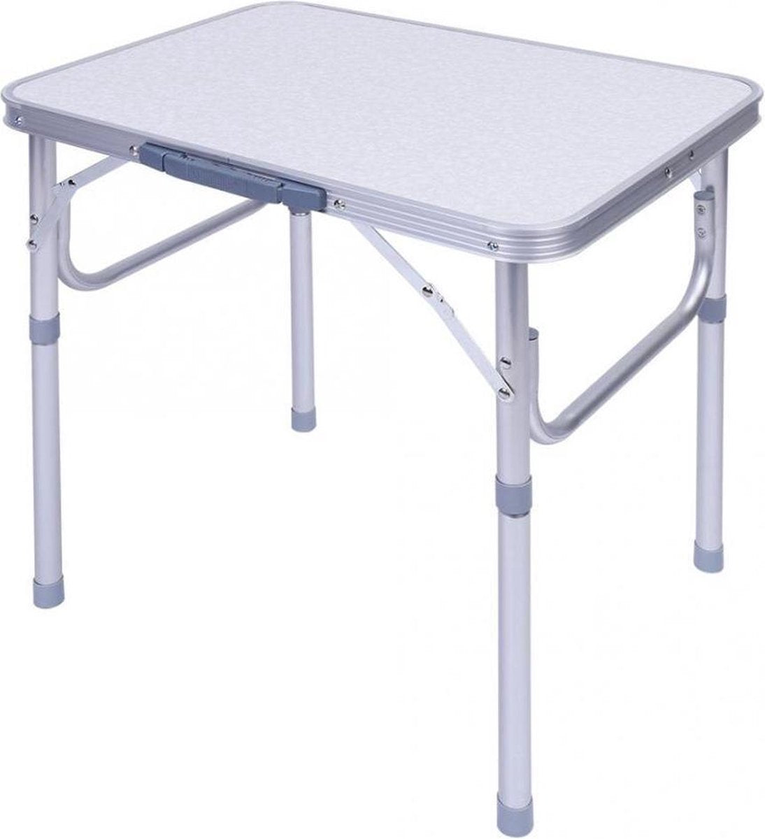 NordFalk inklapbare campingtafel 60x45x58 - lichtgewicht aluminium kampeertafel / tuintafel - in 2 hoogtes verstelbaar
