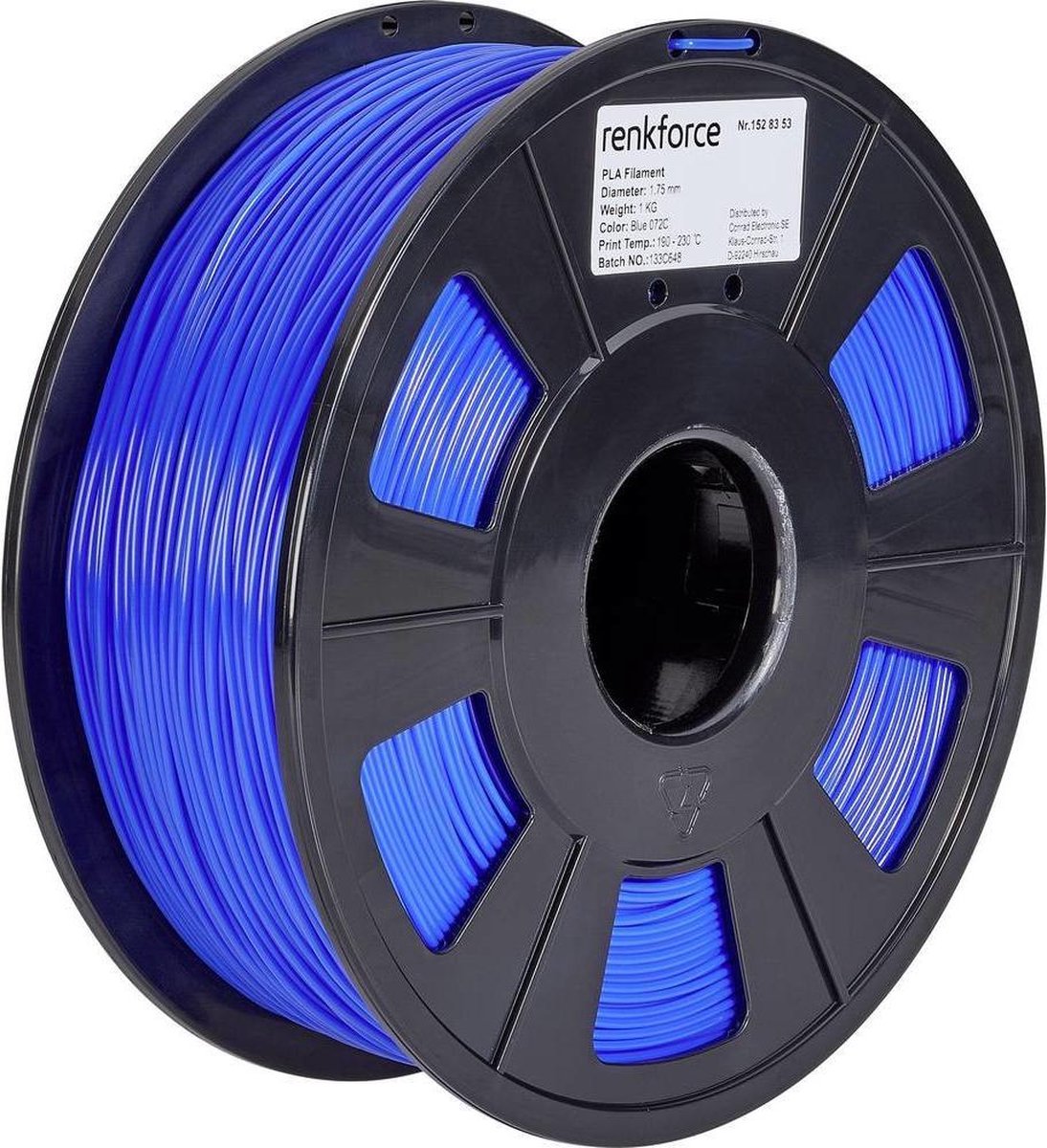 Renkforce RF-4511194 3D-printmateriaal Polymelkzuur Blauw 1 kg