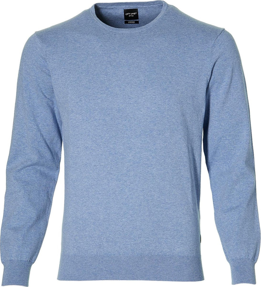 City Line By Nils Pullover - Slim Fit - Blauw - M