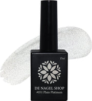 Witte gel nagellak - Plain Platinum 051 Gel nagellak - 15ml - De Nagel Shop - Gelnagels Nagellak