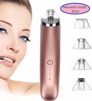Gezichtsreiniger elektrisch - 4  unieke opzetstukken -Poriënreiniger - Blackhead verwijderen - acne en puisten verwijderen - mee-eters verwijderen apparaat - Blackhead remover - GRATIS washandje