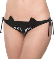 Banned Bikinibroekje -S- Night whispers Kat Zwart